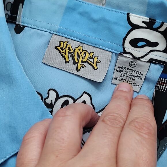 Up Roc Shirt Mens Hip Hop Size XXL - Picture 3 of 6